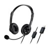 Genius HS-230U słuchawki z mikrofonem, przewodowa, czarna, USB