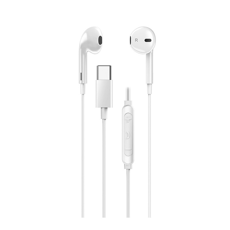 Genius HS-M365 słuchawki z mikrofonem, biała, 2.0, douszne, USB Type-C