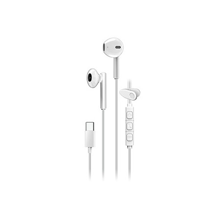 Genius HS-M366 słuchawki z mikrofonem, biała, douszne, USB Type-C