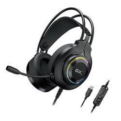 Genius GX GAMING HS-GX580U słuchawki z mikrofonem, czarna, słuchawki, 50 mm przetworniki typ USB