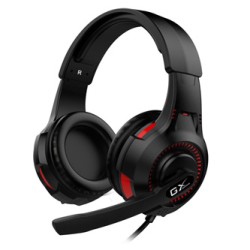 Genius HS-G600V słuchawki z mikrofonem, przewodowa, czarna, 2.0, słuchawki, 40 mm przetworniki typ 2x 3.5 mm jack + USB