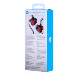 HP DHE-7002 słuchawki z mikrofonem, przewodowa, czerwona, 2.0, douszne typ 3.5 mm jack, EOL