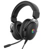 HP DHE-8005N słuchawki z mikrofonem, przewodowa, czarna, 2.0, podświetlona, 3.5 mm jack + USB