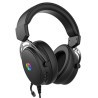 HP DHE-8005N słuchawki z mikrofonem, przewodowa, czarna, 2.0, podświetlona, 3.5 mm jack + USB