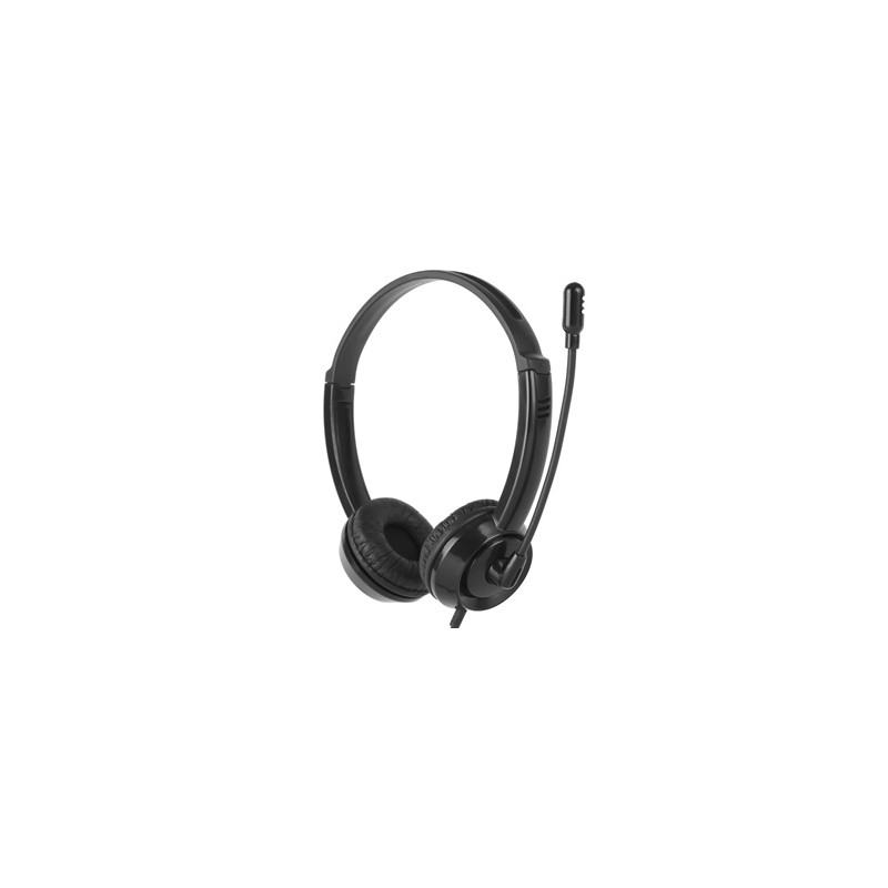 HP DHE-8009 słuchawki z mikrofonem, przewodowa, czarna, klasyczna typ 3,5mm jack