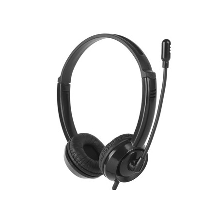HP DHE-8009 słuchawki z mikrofonem, przewodowa, czarna, klasyczna typ 3,5mm jack