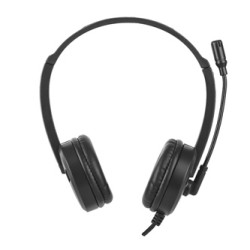 HP DHE-8009 słuchawki z mikrofonem, przewodowa, czarna, klasyczna typ 3,5mm jack