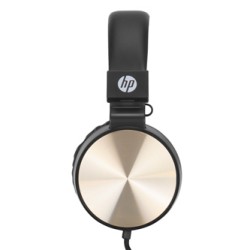 HP DHH-1206 Black słuchawki z mikrofonem, przewodowa, czarno-złota, klasyczna typ 3,5mm jack