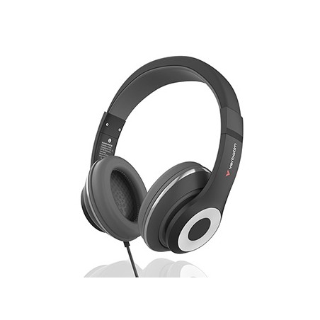 Verbatim TruSound słuchawki z mikrofonem, przewodowa, czarna, plug and play typ USB-C