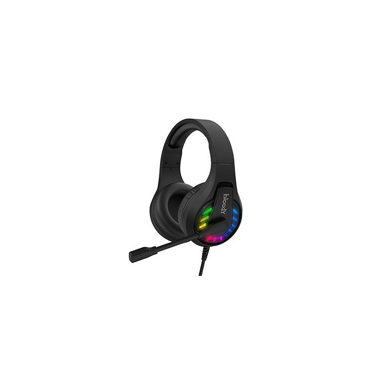 A4Tech Bloody G230P słuchawki z mikrofonem, przewodowa, czarna, słuchawki, 3.5 mm jack + USB