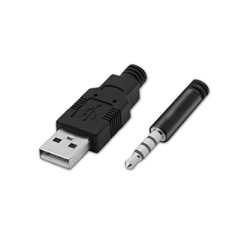 A4Tech Bloody G230P słuchawki z mikrofonem, przewodowa, czarna, słuchawki, 3.5 mm jack + USB