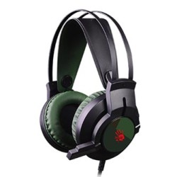 A4Tech Bloody J437 słuchawki z mikrofonem, przewodowa, zielona, 7.1 (virtual), słuchawki, podświetlane typ USB