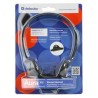 Defender Aura HN-102 słuchawki z mikrofonem, przewodowa, czarna, otwarta, 2x 3.5 mm jack
