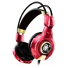 E-blue IRON MAN EHS903 Gaming Headset, słuchawki z mikrofonem, przewodowa, czerwona, uszkodzone opakowanie, 3.5 mm jack + USB