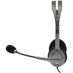 Logitech Stereo H110 słuchawki z mikrofonem, przewodowa, szara
