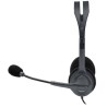 Logitech Stereo H111 słuchawki z mikrofonem, przewodowa, czarna