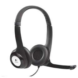 Logitech Stereo H390 słuchawki z mikrofonem, przewodowa, czarna, USB