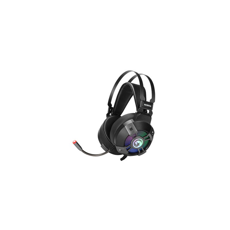 Marvo HG9015G słuchawki z mikrofonem, przewodowa, czarna, 7.1 (virtual), USB