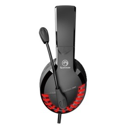 Marvo HG9022 słuchawki z mikrofonem, przewodowa, czarno-czerwona, 7.1 (wirtualne), podświetlenie LED typ USB
