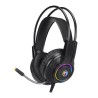 Marvo HG8935 słuchawki z mikrofonem, przewodowa, czarna, podświetlona, USB