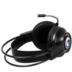 Marvo HG8935 słuchawki z mikrofonem, przewodowa, czarna, podświetlona, USB