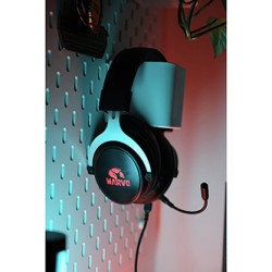 Marvo HG9052 słuchawki z mikrofonem, przewodowa, czarna, 7.1 (wirtualne), podświetlane na czerwono, 7.1 (virtual) typ USB