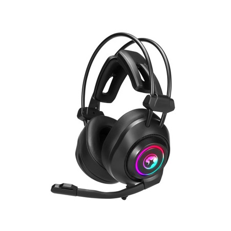 Marvo HG9056 słuchawki z mikrofonem, przewodowa, czarna, do gry, podświetlenie, 7.1 Virtual typ, EOL