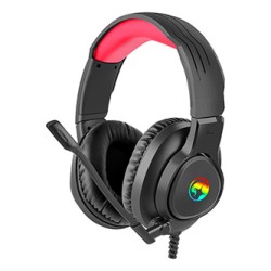 Marvo HG8958 słuchawki z mikrofonem, przewodowa, czarna, do gry, 3.5 mm jack + rozdvojka + USB