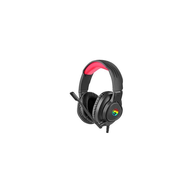 Marvo HG8958 słuchawki z mikrofonem, przewodowa, czarna, do gry, 3.5 mm jack + rozdvojka + USB