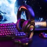 Marvo HG8958 słuchawki z mikrofonem, przewodowa, czarna, do gry, 3.5 mm jack + rozdvojka + USB