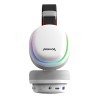 Marvo MONKA ECHO słuchawki z mikrofonem, biała, podświetlona, Tri-mode