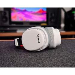 Marvo MONKA ECHO słuchawki z mikrofonem, biała, podświetlona, Tri-mode