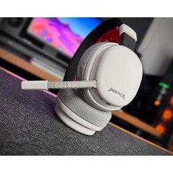 Marvo MONKA ECHO słuchawki z mikrofonem, biała, podświetlona, Tri-mode