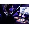 Marvo MONKA ECHO słuchawki z mikrofonem, biała, podświetlona, Tri-mode