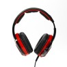 Red Fighter H2 Gaming Headset, słuchawki z mikrofonem, przewodowa, czarno-czerwona, 2x 3.5 mm jack