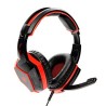 Red Fighter H2 Gaming Headset, słuchawki z mikrofonem, przewodowa, czarno-czerwona, 2x 3.5 mm jack