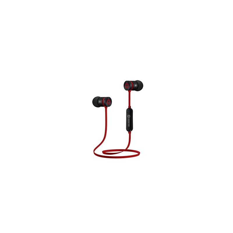 Powerton LIFE ARIVO Bezprzewodowe słuchawki bluetooth, czarno-czerwona