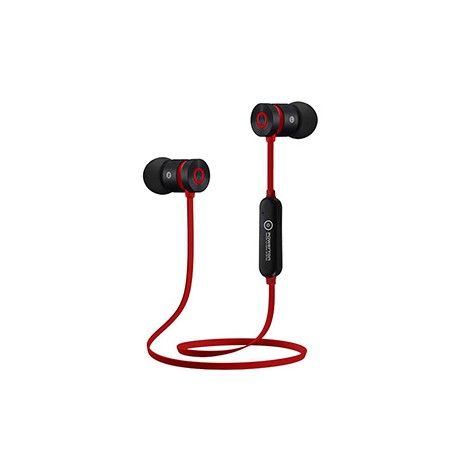 Powerton LIFE ARIVO Bezprzewodowe słuchawki bluetooth, czarno-czerwona