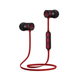 Powerton LIFE ARIVO Bezprzewodowe słuchawki bluetooth, czarno-czerwona
