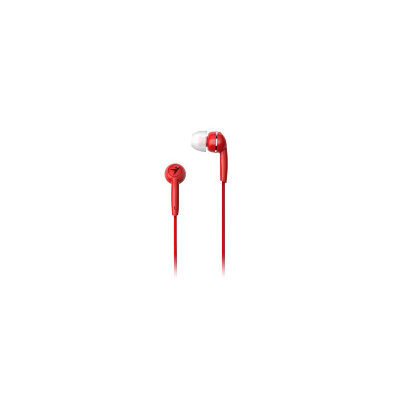 Genius HS-M320 słuchawki, przewodowa, czerwony, douszne typ 3.5 mm jack