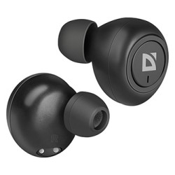 Defender Twins 638 słuchawki z mikrofonem, bezprzewodowa, czarna, douszne, BT 5.0, TWS, etui z ładowarką typ bluetooth, EOL
