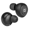 Defender Twins 638 słuchawki z mikrofonem, bezprzewodowa, czarna, douszne, BT 5.0, TWS, etui z ładowarką typ bluetooth, EOL