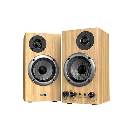 Genius głośniki SP-HF520BT, 2.0, 20W, kolor sosnowy, AUX/Bluetooth 5.3