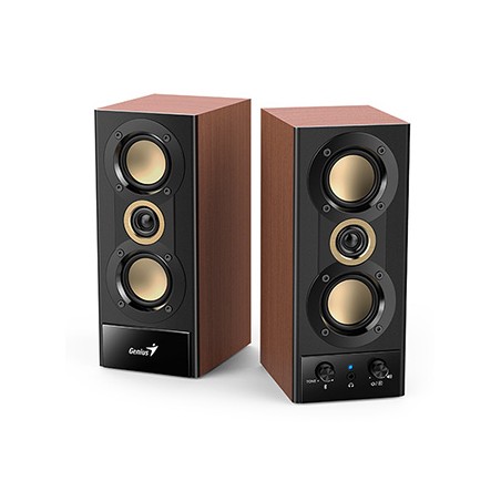 Genius głośniki SP-HF800BT, 2.0, 20W, czarno-brązowy, Bluetooth 5.3