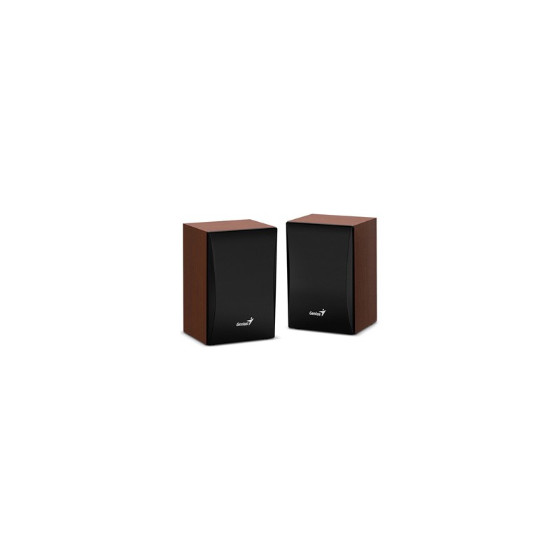 Genius głośniki SP-HF380 BT, 2.0, 3W, brązowo-czarny, regulacja głośności, BT, drewniane, 3,5 mm jack (USB), 150Hz-20kHz