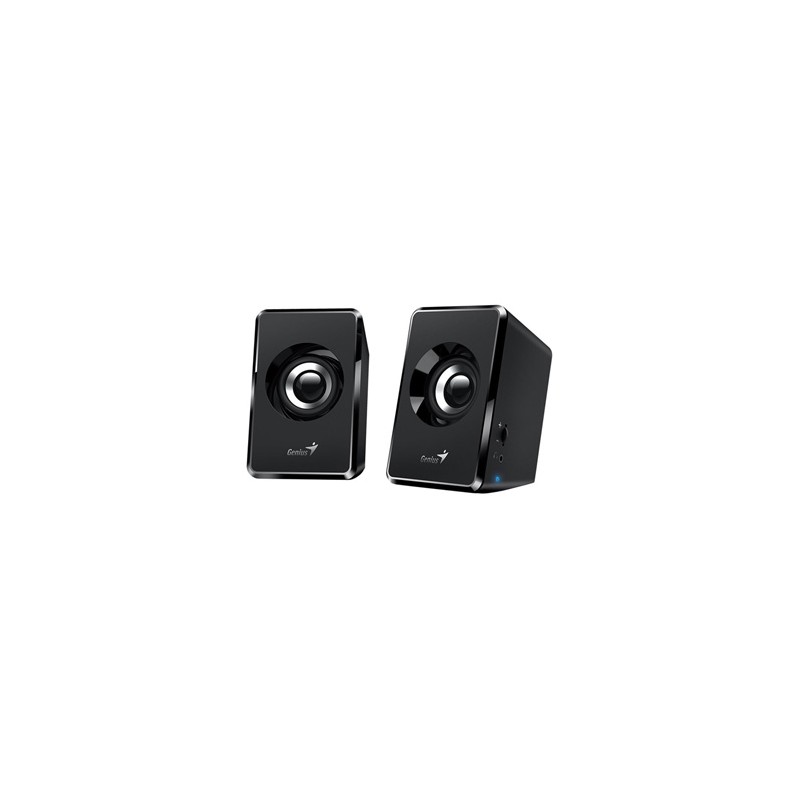 Genius głośniki SP-U125, 2.0, 3W, czarne, regulacja głośności, 3,5 mm jack (USB), 150Hz-20kHz