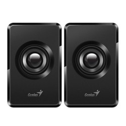 Genius głośniki SP-U125, 2.0, 3W, czarne, regulacja głośności, 3,5 mm jack (USB), 150Hz-20kHz