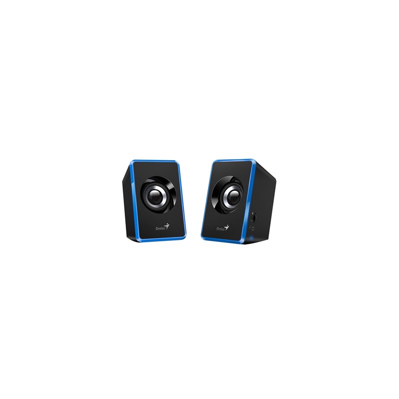 Genius głośniki SP-U125, 2.0, 3W, niebieskie, regulacja głośności, 3,5 mm jack (USB), 150Hz-20kHz