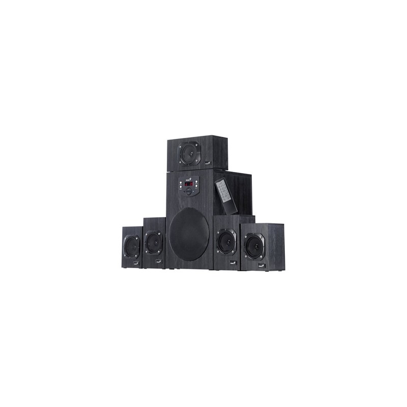 Genius głośniki SW-HF 5.1 4500 v2, 5.1, 125W, czarne, zdalne sterowanie, kino domowe, 3,5 mm jack, 40Hz~20kHz
