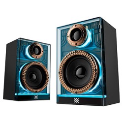 Defender głośniki FUTURO, 2.0, 20W, czarne, AUX/Bluetooth, podświetlenie